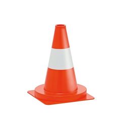  WEMAS Leitkegel Leitkegel tagesleuchtend, E320 0,5 kg orange Streifen weiß 12451701